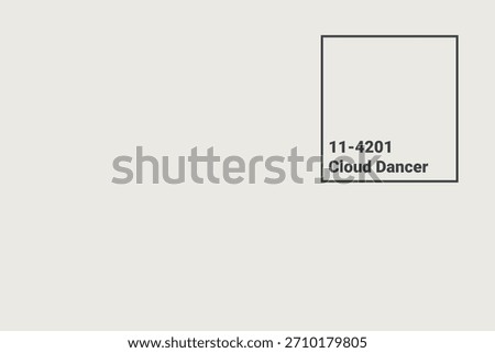 11-4201 Cloud Dancer Color Swatch