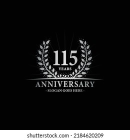 115 years anniversary logo. Vector and illustration.