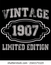 115th Birthday Vintage Legends Born In 1907 115 Years Old