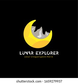 11_Lunar Explorer Logo Template For Your Team Adventure Logo
