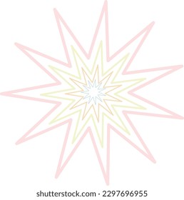 The 11-pointed star is very beautiful.