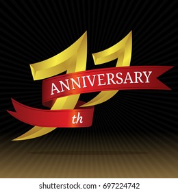 11th anniversary vector symbol.