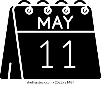 11th of May Line vector Icon Design
