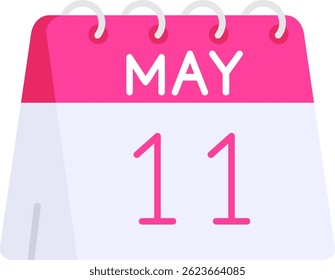 11th of May Line vector Icon Design