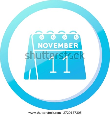 11th of November Line vector Icon Design