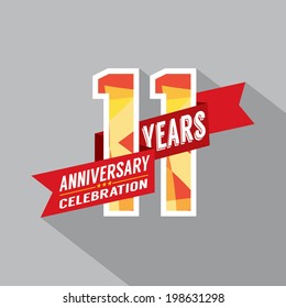 11th Years Anniversary Celebration Design