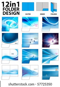 12 in 1 Folder Design Templates