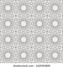 12 or 6 Fold Islamic Geometric Pattern Seamless Repeat Vector Pattern Swatch.  Triangle and Polygon Line Pattern.  Brown and Cream.  Arab, Muslim, Ramadan, Moroccan.
