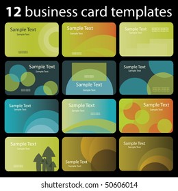 12 Business Card Templates