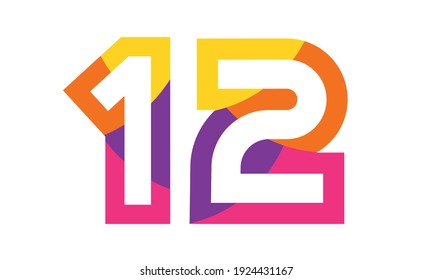 12 Colorful Fun Modern Flat Number