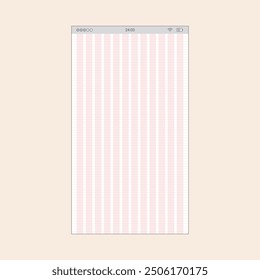 12 Columns Vertical Grid and guides for Smartphone App Designers. Vector mobile wireframe editable design for mobile, with sample data and real user interface graphic details ready for ux ui projects