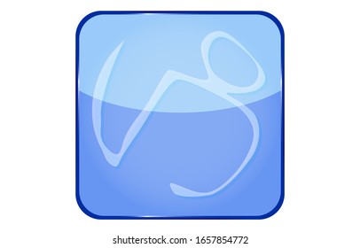 12 constellation blue icons: vector illustration: Capricorn