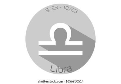 12 constellation icons: vector illustration: Libra