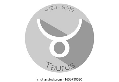 12 constellation icons: vector illustration: Taurus