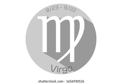 12 constellation icons: vector illustration: Virgo