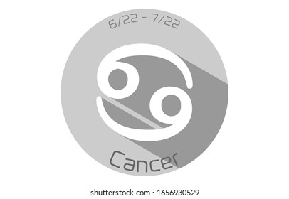 12 constellation icons: vector illustration: Cancer