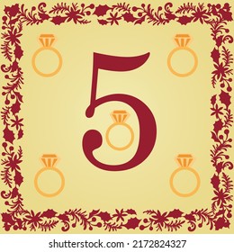 The 12 Days of Christmas 5th Day Five Gold Rings
