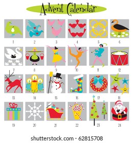 12 Days of Christmas and Advent Calendar