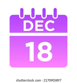 12- Dec - 18 Glyph Gradient