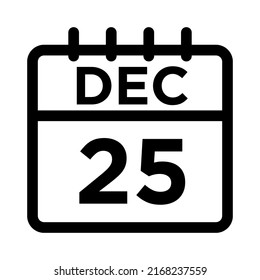 12-dic - Icono negro de 25 líneas