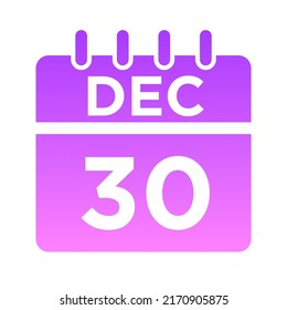 12- Dec - 30 Glyph Gradient