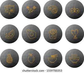 12 decent icon sheet of universal
