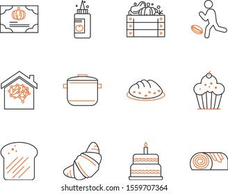 12 decent icon sheet of universal
