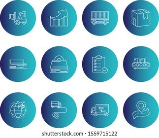  12 decent icon sheet of universal
