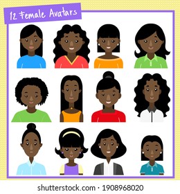 12 female avatars and one patron 