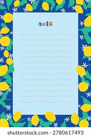12.	floral notepad and memo vector design 