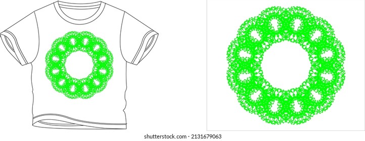 12 florale T-Shirt-Design-Hintergrund Farbe ist weiß und T-Shirt-Farbe ist eine schöne weiße Farbe und schönes Design