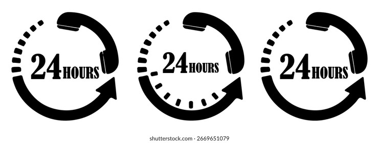12 hours icon in filled, thin line, outline and stroke style. Vector illustration of two colored and black 12 hours vector icons designs can be used for mobile, ui, web