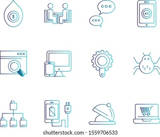 
       12 icon set of Universal  for your website and project
 