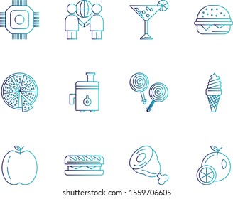 12 icon set of Universal  for your website and project
 