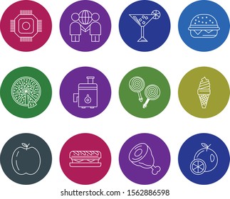 12 icon set of Universal  for your website and project
 