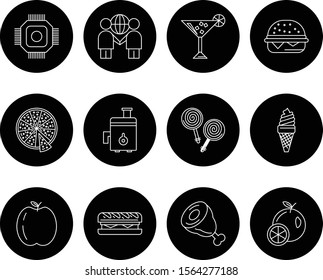 12 icon set of Universal  for your website and project
 