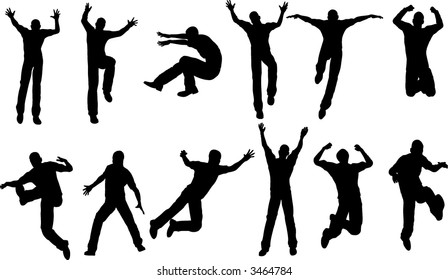 12 Male Jumping Poses