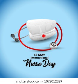 12 May. International Nurse Day background.