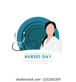 12 May-vector illustration for international nurse day.