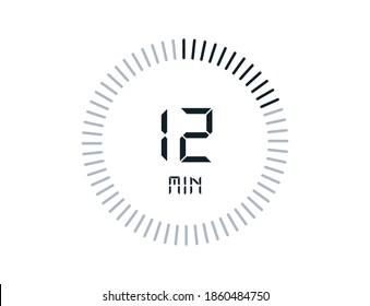 12 minutes timers Clocks, Timer 12 min icon