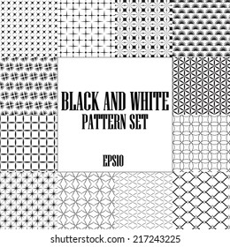 12 mono color seamless patterns. line concept, Endless texture can be used for wallpaper, pattern fills, web page background,surface textures.