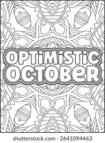 12 Month Name Quote Coloring Page. Monthly Name Motivational Quote Coloring Page