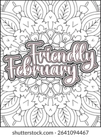 12 Month Name Quote Coloring Page. Monthly Name Motivational Quote Coloring Page