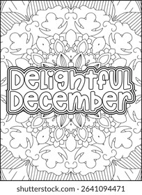 12 Month Name Quote Coloring Page. Monthly Name Motivational Quote Coloring Page