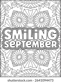 12 Month Name Quote Coloring Page. Monthly Name Motivational Quote Coloring Page