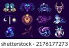 zodiac signs colorful