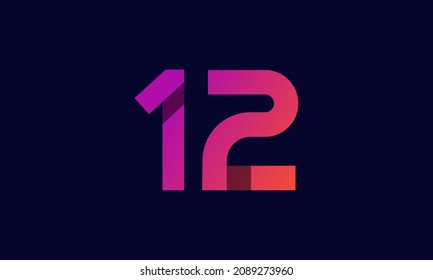 12 Neues Farbverlauf-Orange-Modern-Logo