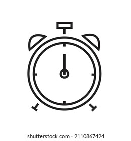 12 o'clock icon outline vector