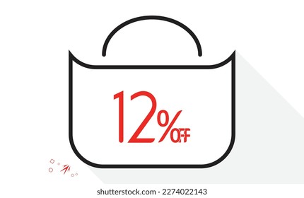 12% off on bag design template.