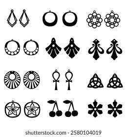 12 Pack Earring Bundle, Earrings Template, Tear Drop Earrings, Stacked Earrings, Earrings For Cricut, Vector Files for Cricut